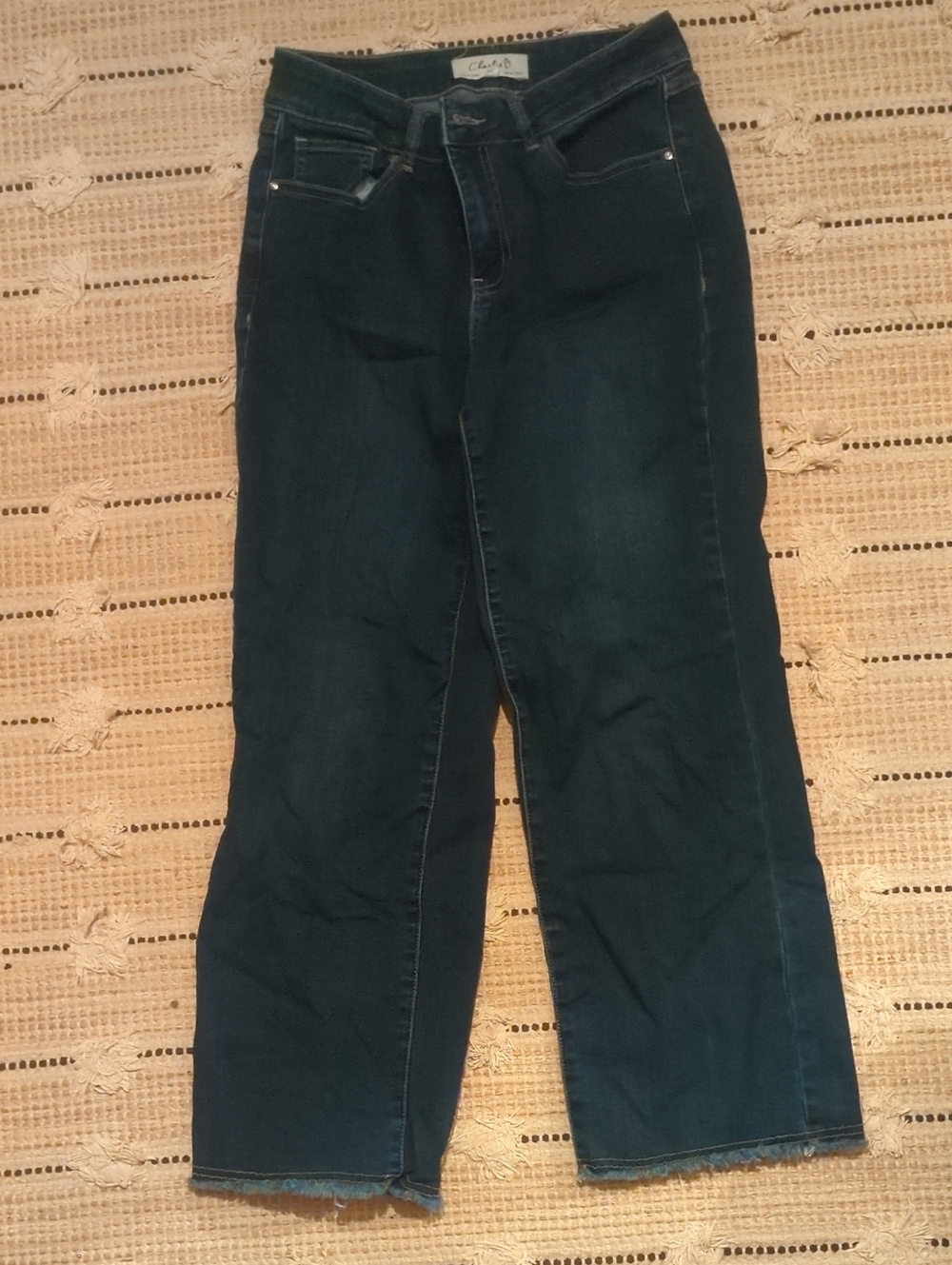 CHARLIE B Dark Blue Straight-Leg Jeans